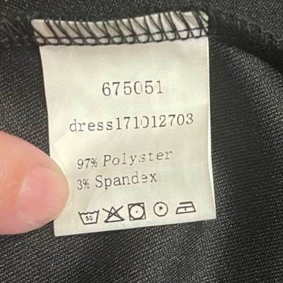 Flattering A-line Midi Little Black Dress with Flouncy Sleeves - Picture 5 of 16